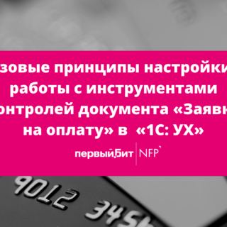 Базовые принципы настройки и работы с инструментами контролей документа «Заявка на оплату» в конфигурации «1С: Управление холдингом»