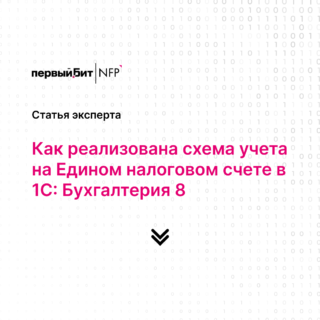 Схема учета на Едином налоговом счете в 1С: Бухгалтерии 8.
