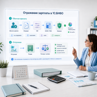 Настройка отражения зарплаты в НФО в конфигурации «1С:Бухгалтерия некредитной финансовой организации»