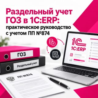 Раздельный учет ГОЗ в 1С:ERP: практическое руководство с учетом ПП №874